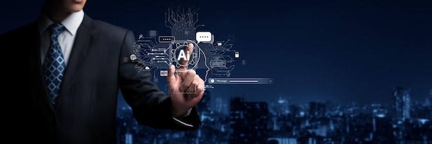 Next-generation AI technology workspace highlighting intelligent automation applications