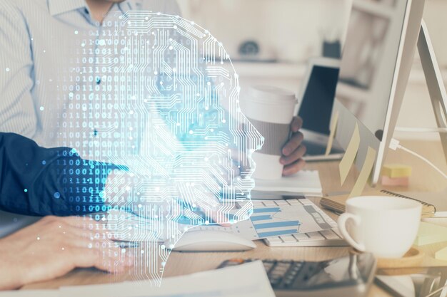 Predictive analytics platform displaying real-time business intelligence insights